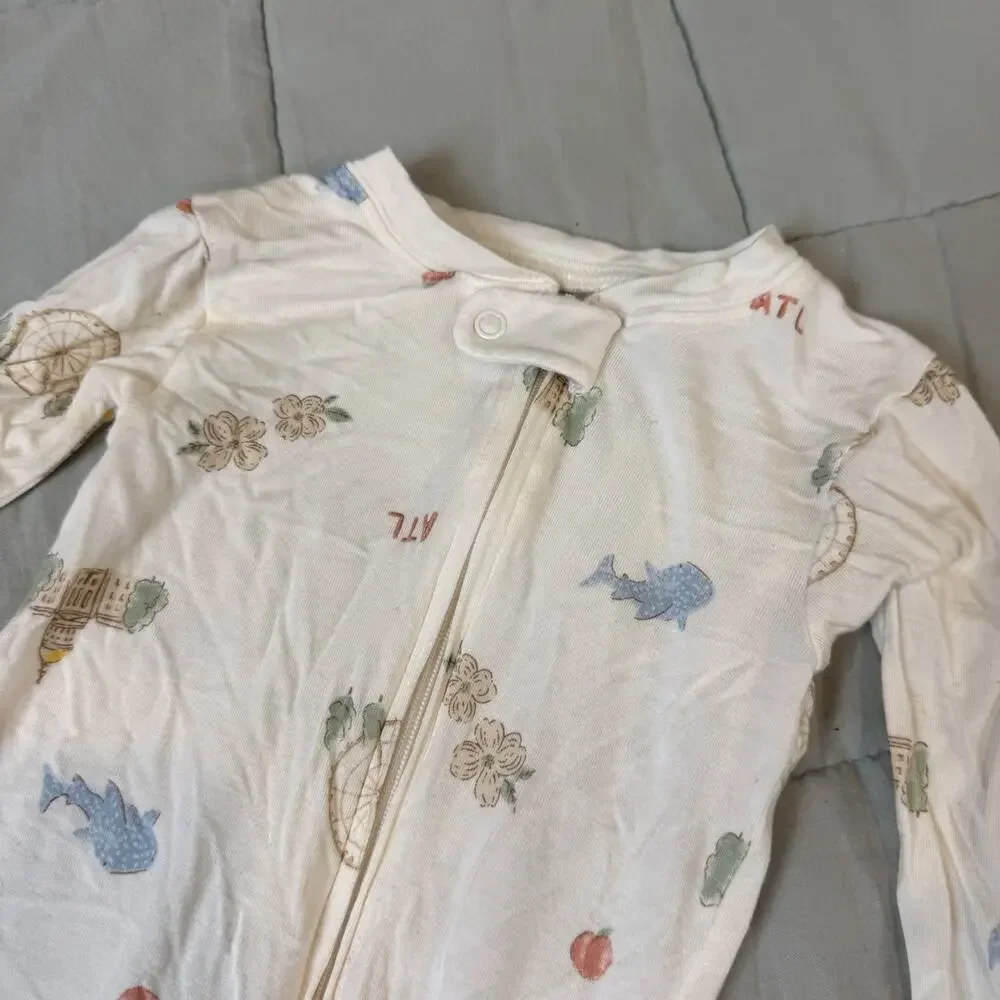 PurelySoft Carter's 18 Months Footie Zippy Sleeper Bamboo ATL Atlanta Print